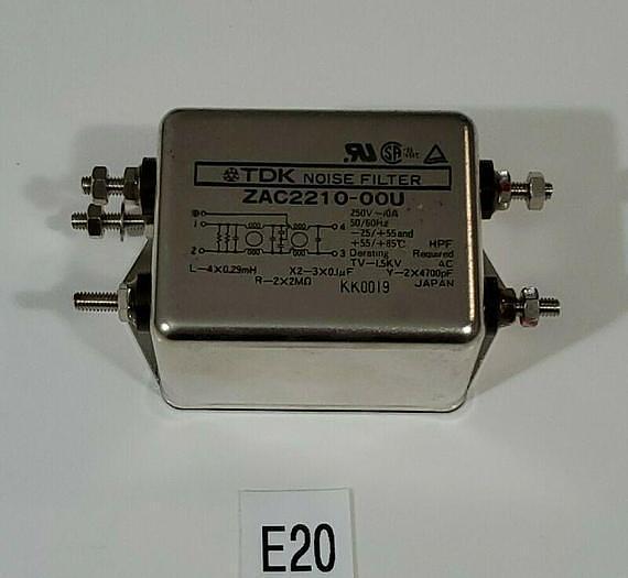 Used *PREOWNED* TDK ZAC2210-00U Noise Filter 250V 10A 60Hz + Warranty!