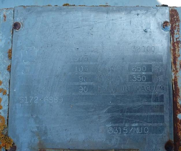 Used Reactor, 1,000 Gallon, G/L, 100 PSI, Jkt, Pfaudler, S731115 #S731115