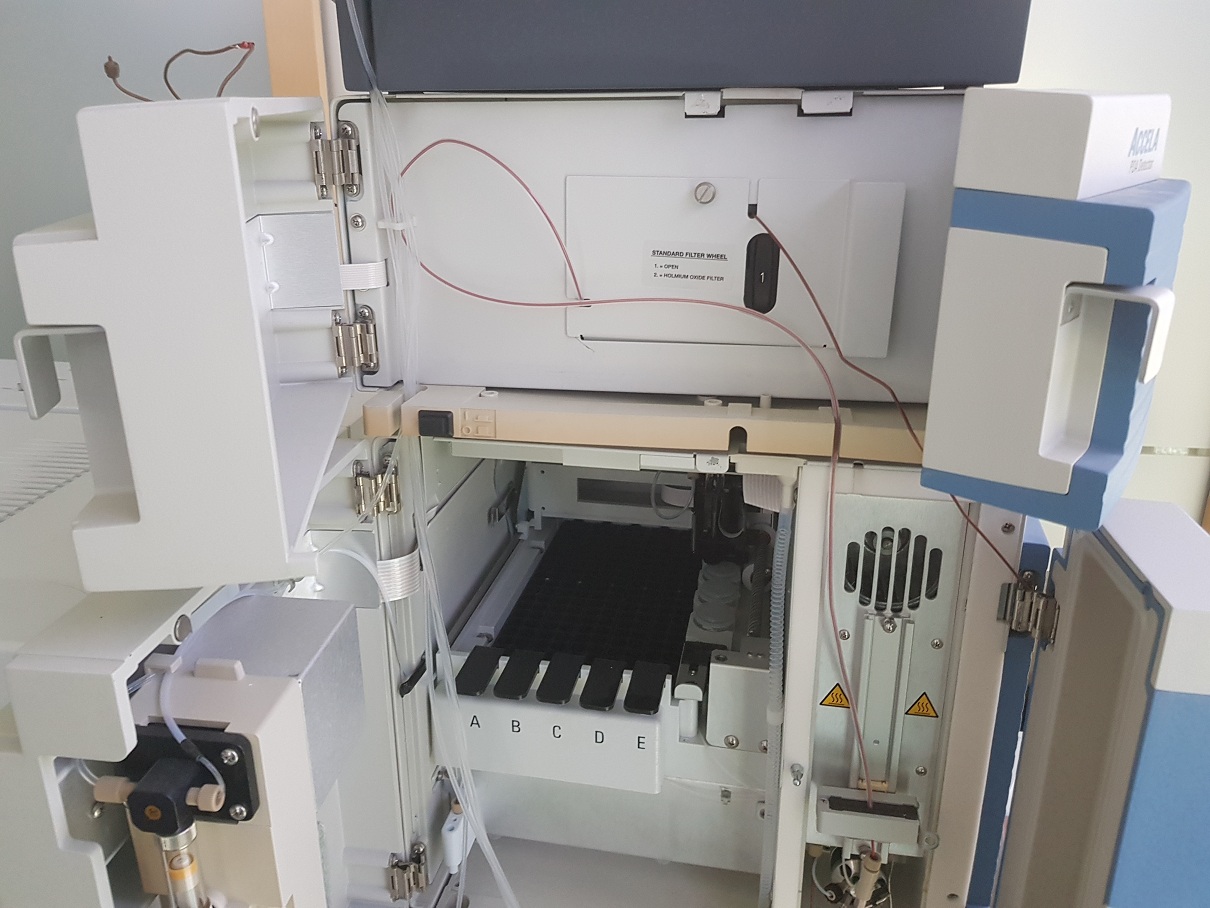 Used Thermo Scientific LTQ ORBITRAP XL Hybrid Ion Trap-Orbitrap Mass Spectrometer with Acella PDA Detector