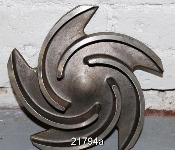 Used Goulds 3196 Impeller, 7", 5-Vane, Casting No.: 53811 (For 2x3x8 Pump) #21794