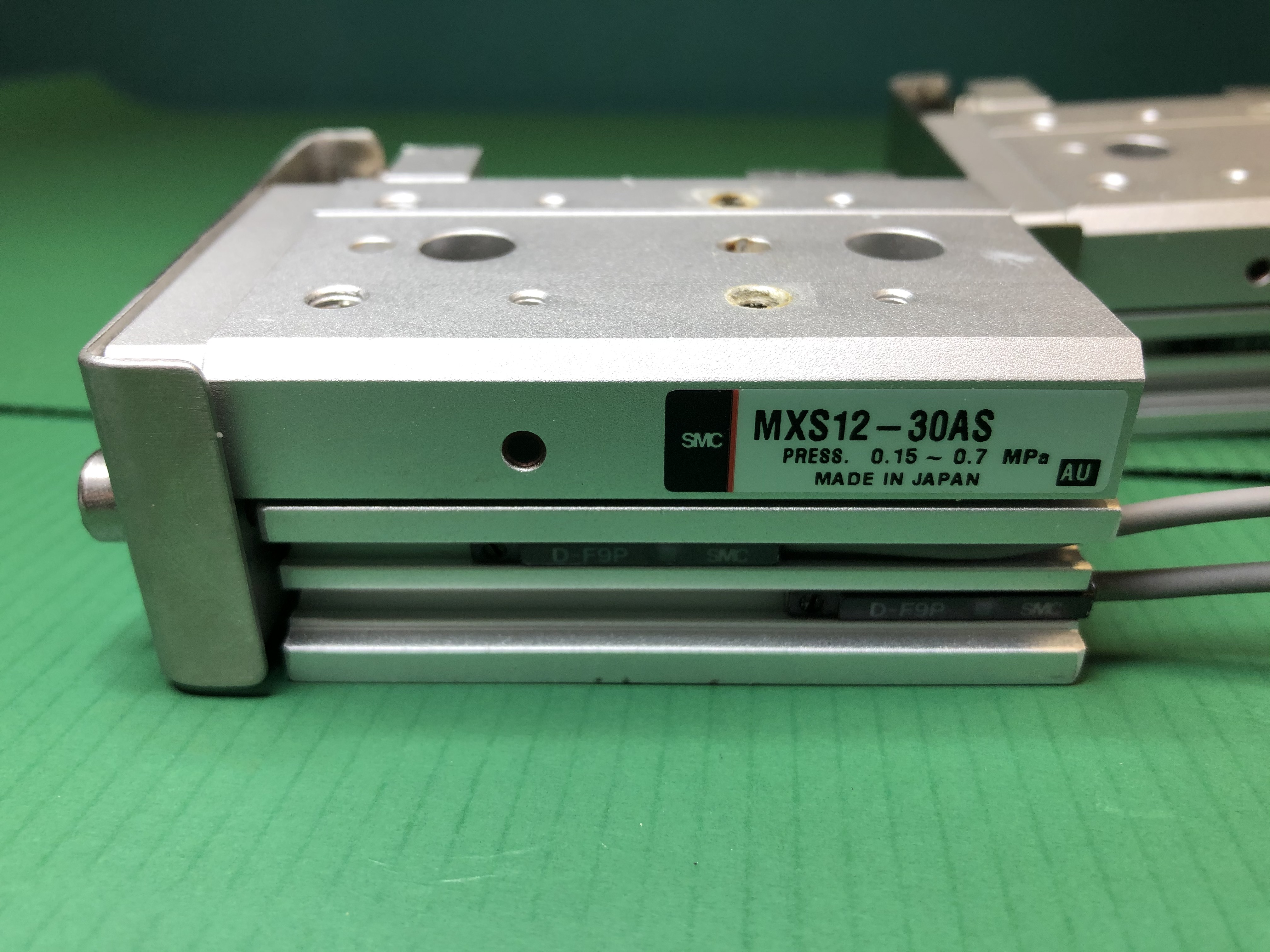 Used SMC MXS12-30AS Pnuematic Dual Rod Cylinder