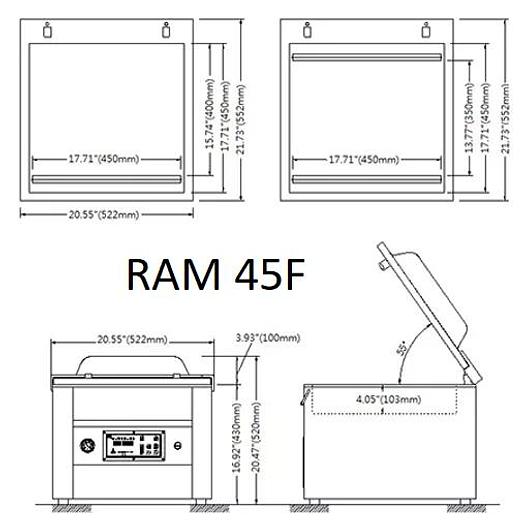 RAM Model 45F Table Top Vacuum Packaging Machine