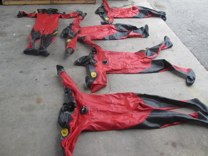 Used 5 Viking Pro 1000 Rubber Drysuits