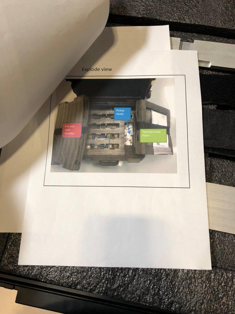 Used Delta Edge DE8000 7X7 BGA Test Handler Change Kit