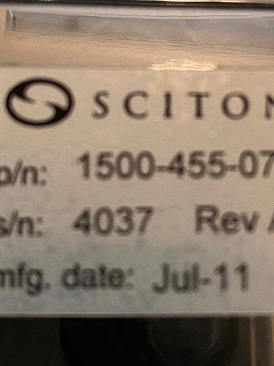 Used Sciton High Frequency 5 MM Yag Scanner With Chill Plate Assembly