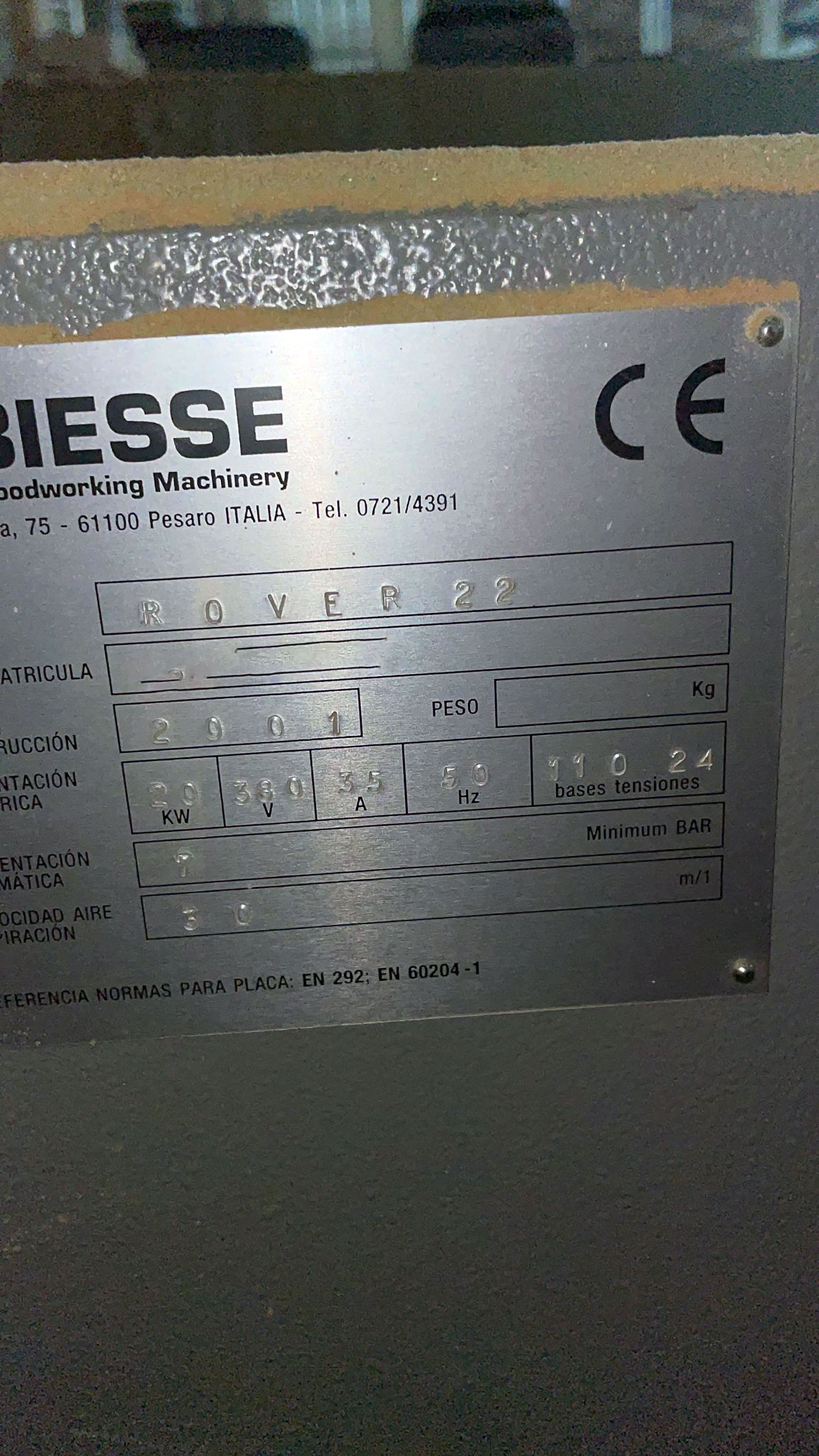 Used Biesse Rover 22 - CNC Machining Center - 2001