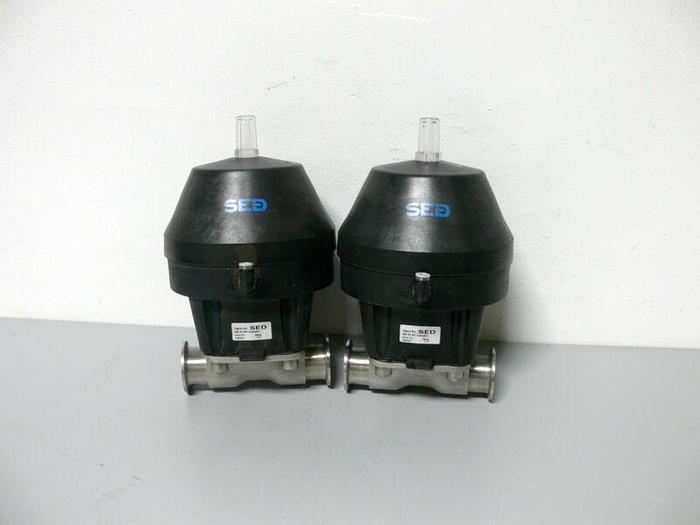 Used SED 385-63 NC Thermoplastic Diaphragm Actuator w/ 1.5" Stainless Steel Fitting