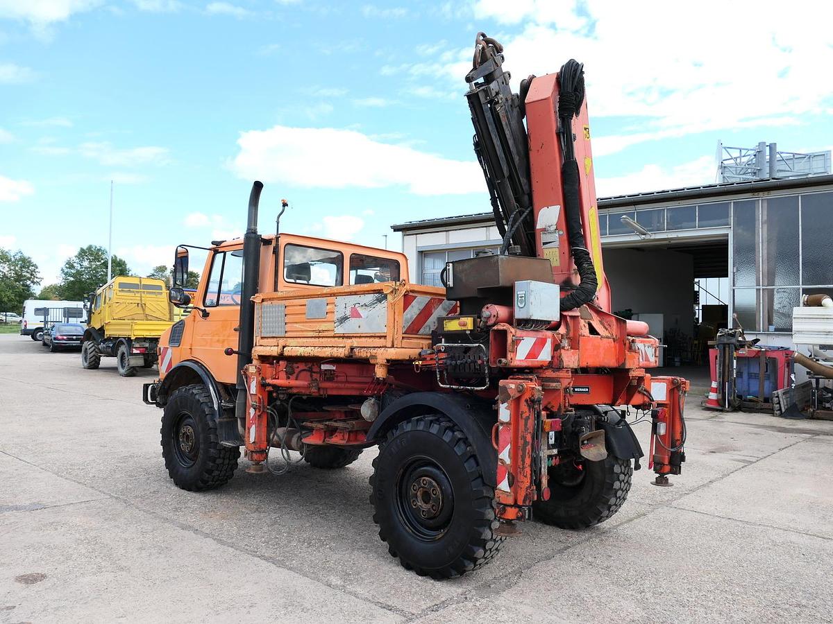 Gebraucht Unimog U1450 Palfinger PK 105B AHK STANDHEIZUNG