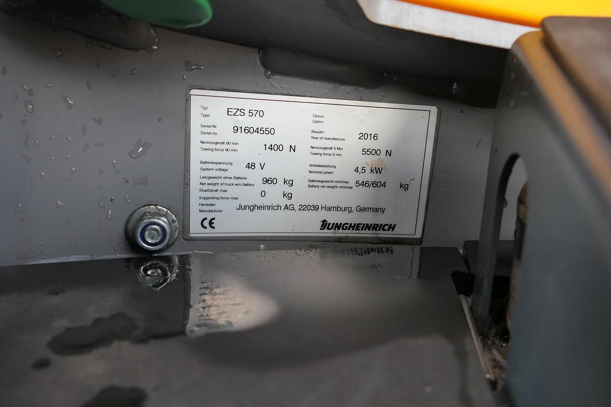 Gebraucht Jungheinrich EZS 570 Schlepper Batterie 20/2017