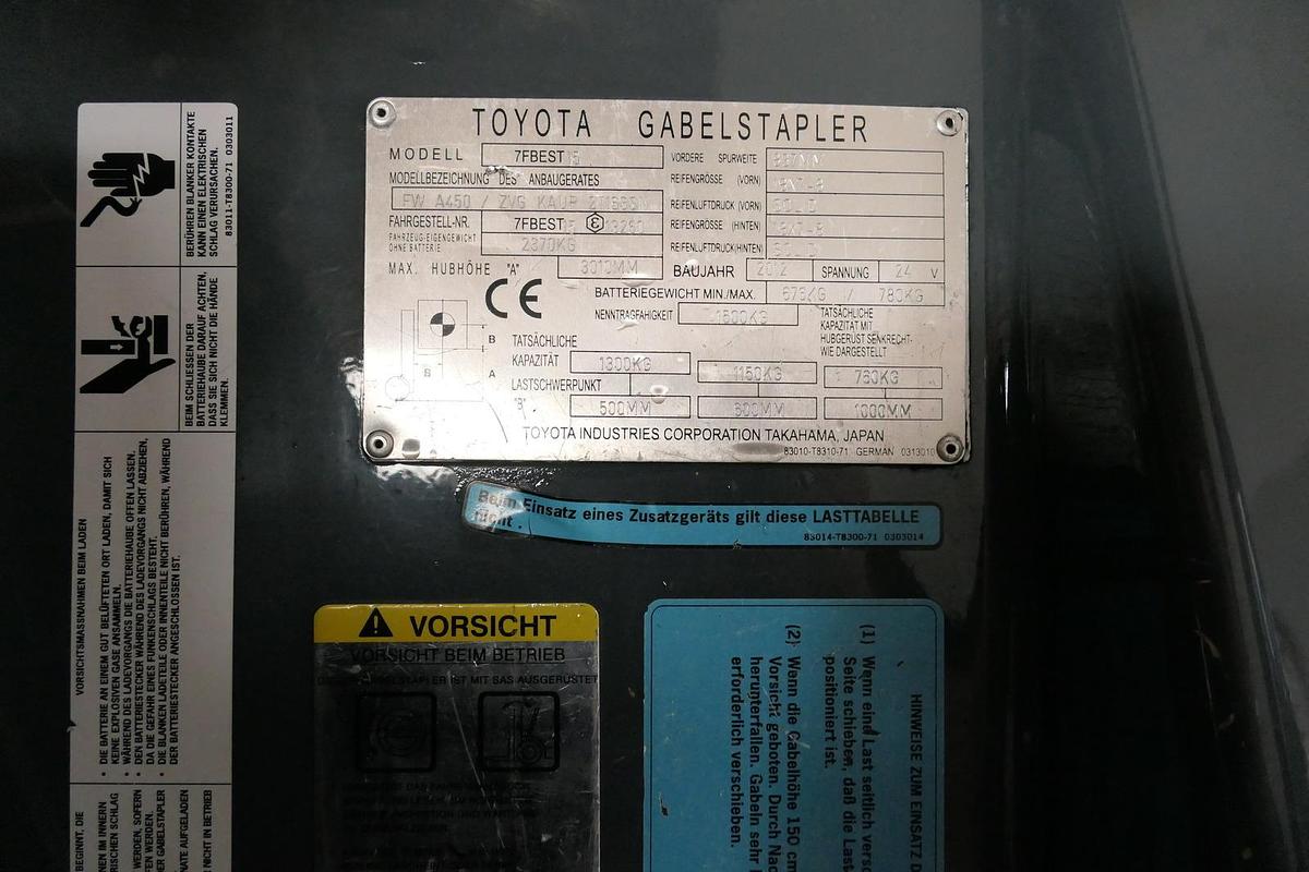 Gebraucht Toyota 7FBEST 15 Elektro 3-Rad