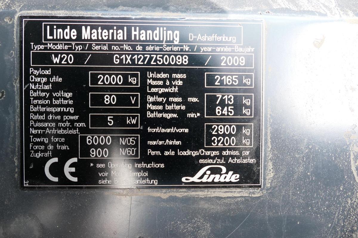 Gebraucht Linde W20 Schlepper Batterie 24/2016