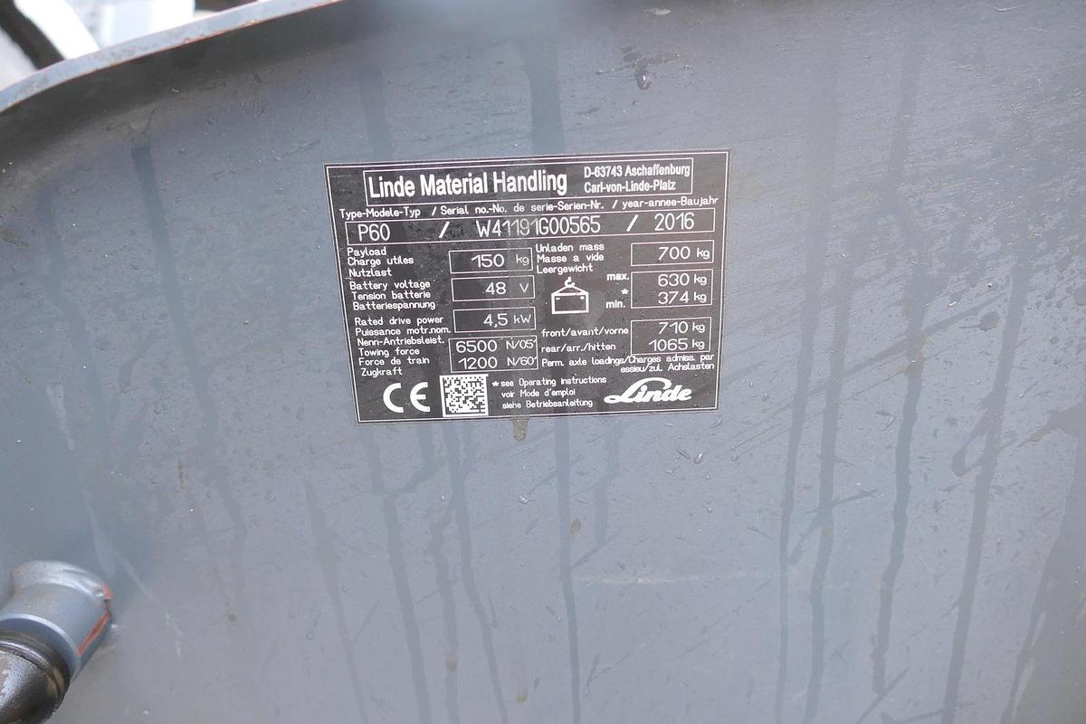 Gebraucht Linde P 60 Z Schlepper Batterie 49/2019 3-Rad