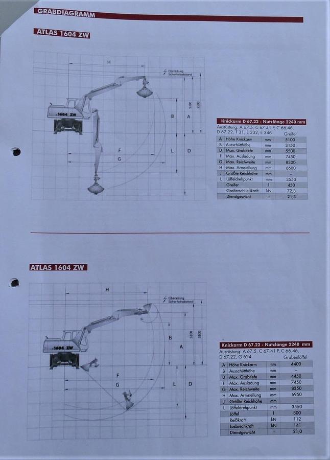 Gebraucht Atlas 1604 K ZW KLIMA Zweiwegebagger SCHNELLWECHSLER DEUTZ-MOTOR