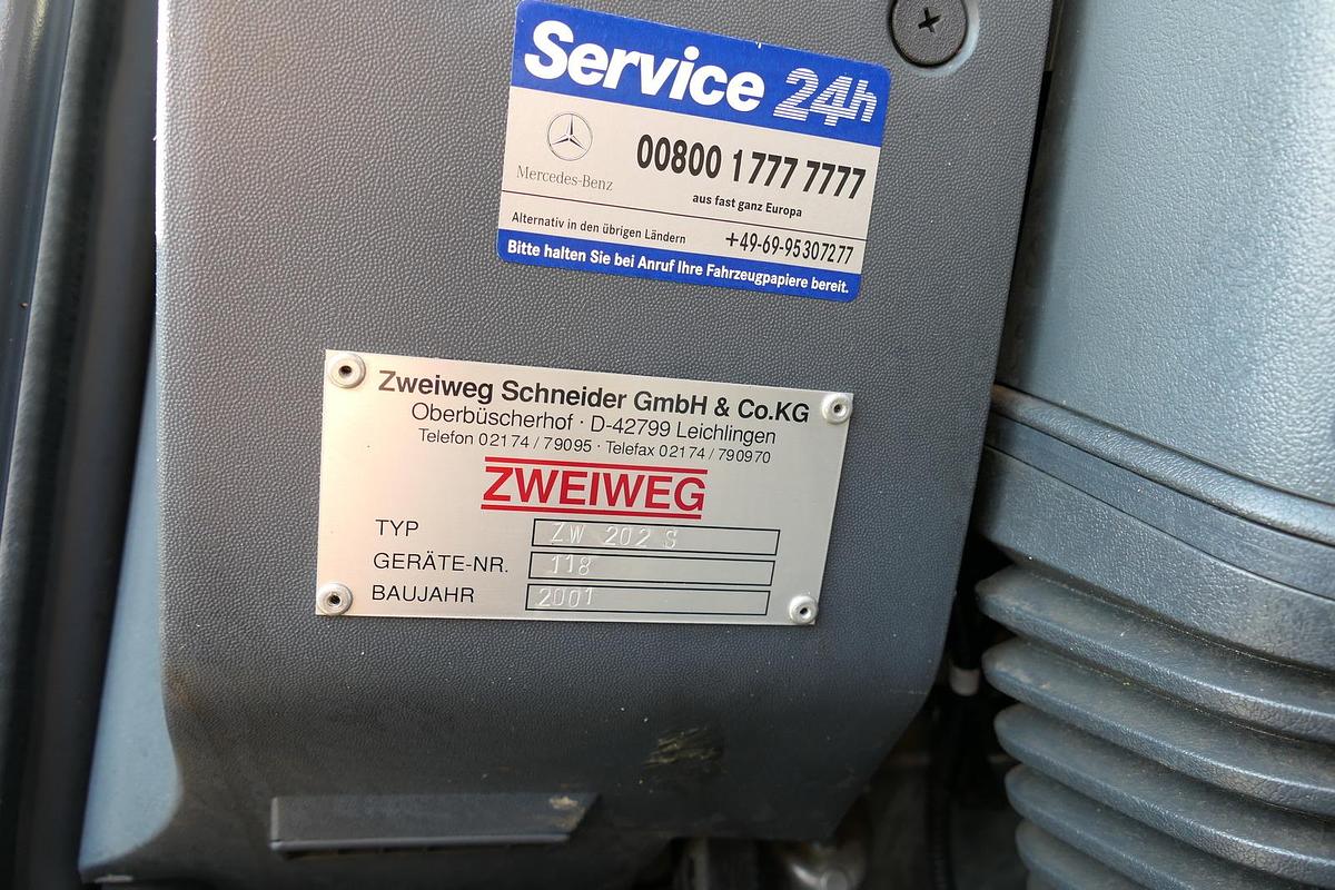 Gebraucht Mercedes-Benz Atego ZW GLEISSAUGER Schienenreiniger KROLL 950.50 ZW Zweiwege