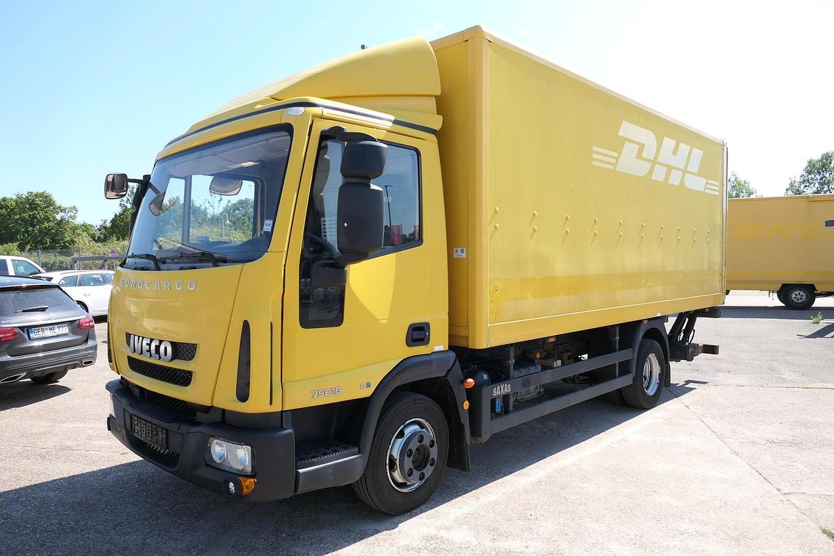 Gebraucht Iveco EuroCargo ML 75 E 16 P LBW LUFT AUTOMATIK COC EURO-5 Koffer-Innenlänge 5,5m