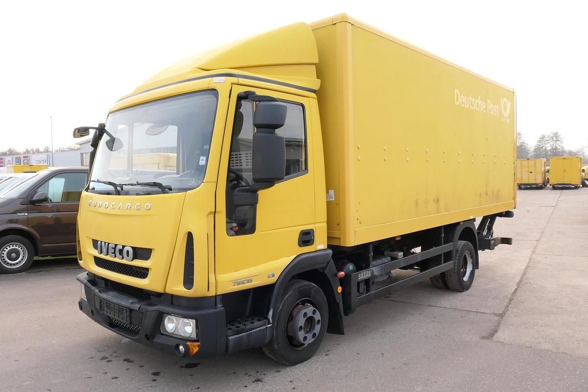 Gebraucht Iveco EuroCargo ML 75 E 16 P LBW LUFT AUTOMATIK COC EURO-5 Koffer-Innenlänge 5,5m