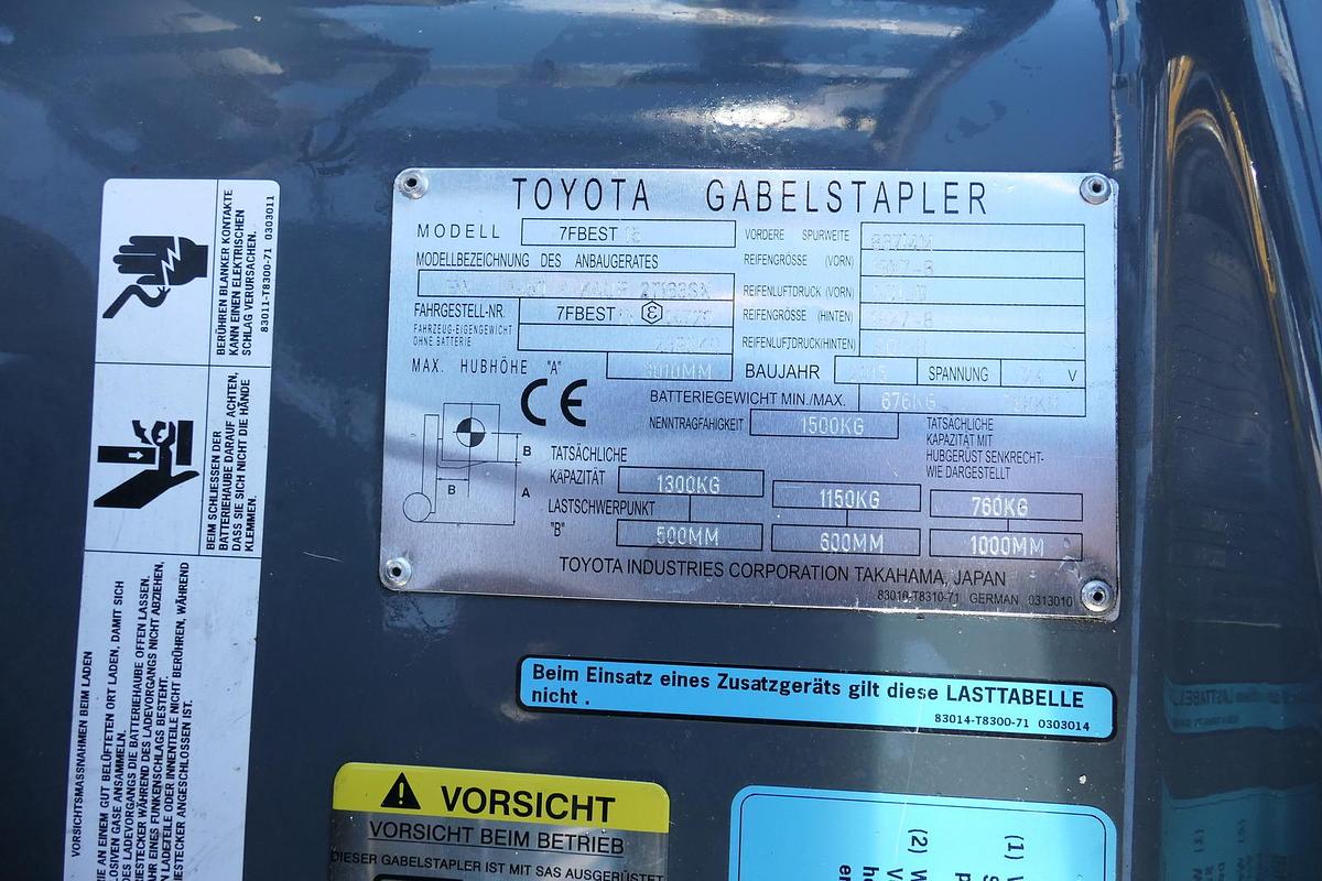 Gebraucht Toyota 7FBEST 15 Elektro Batterie 38/2020 3-Rad