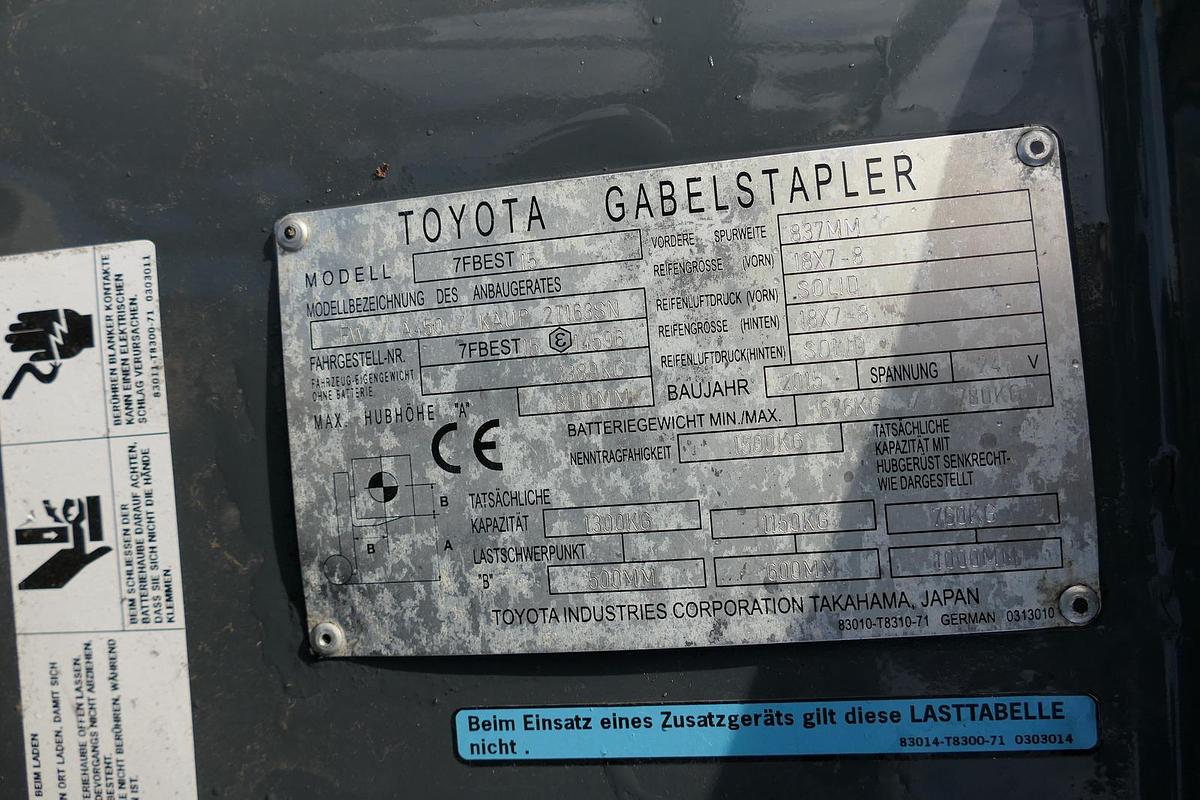 Gebraucht Toyota 7FBEST 15 Elektro 3-Rad