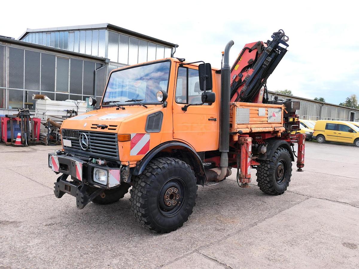 Gebraucht Unimog U1450 Palfinger PK 105B AHK STANDHEIZUNG
