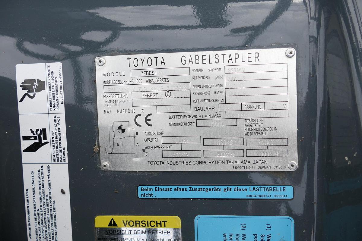 Gebraucht Toyota 7FBEST 15 Elektro Batterie 48/2021 3-Rad