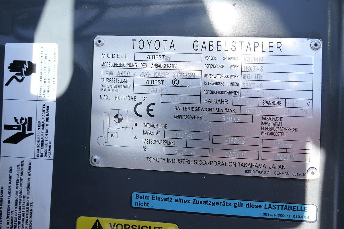 Gebraucht Toyota 7FBEST 15 Elektro 3-Rad