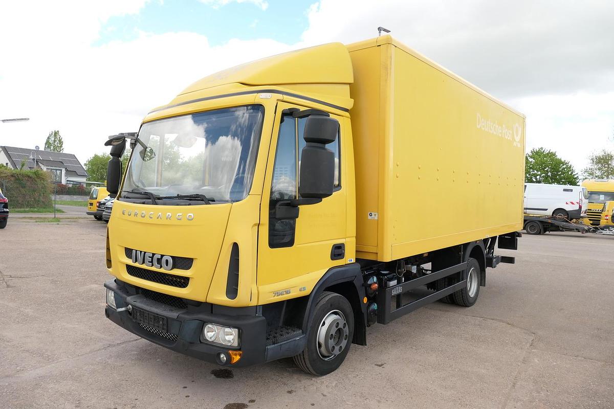 Gebraucht Iveco EuroCargo ML 75 E 16 P LBW LUFT AUTOMATIK EURO-5 Koffer-Innenlänge 5,5m
