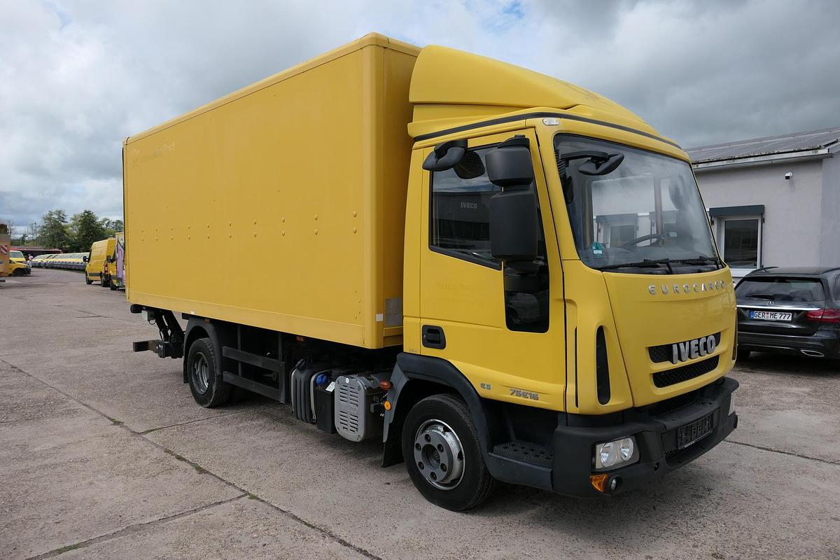 Gebraucht Iveco EuroCargo ML 75 E 16 P LBW LUFT EURO-5 Koffer-Innenlänge 5,4m