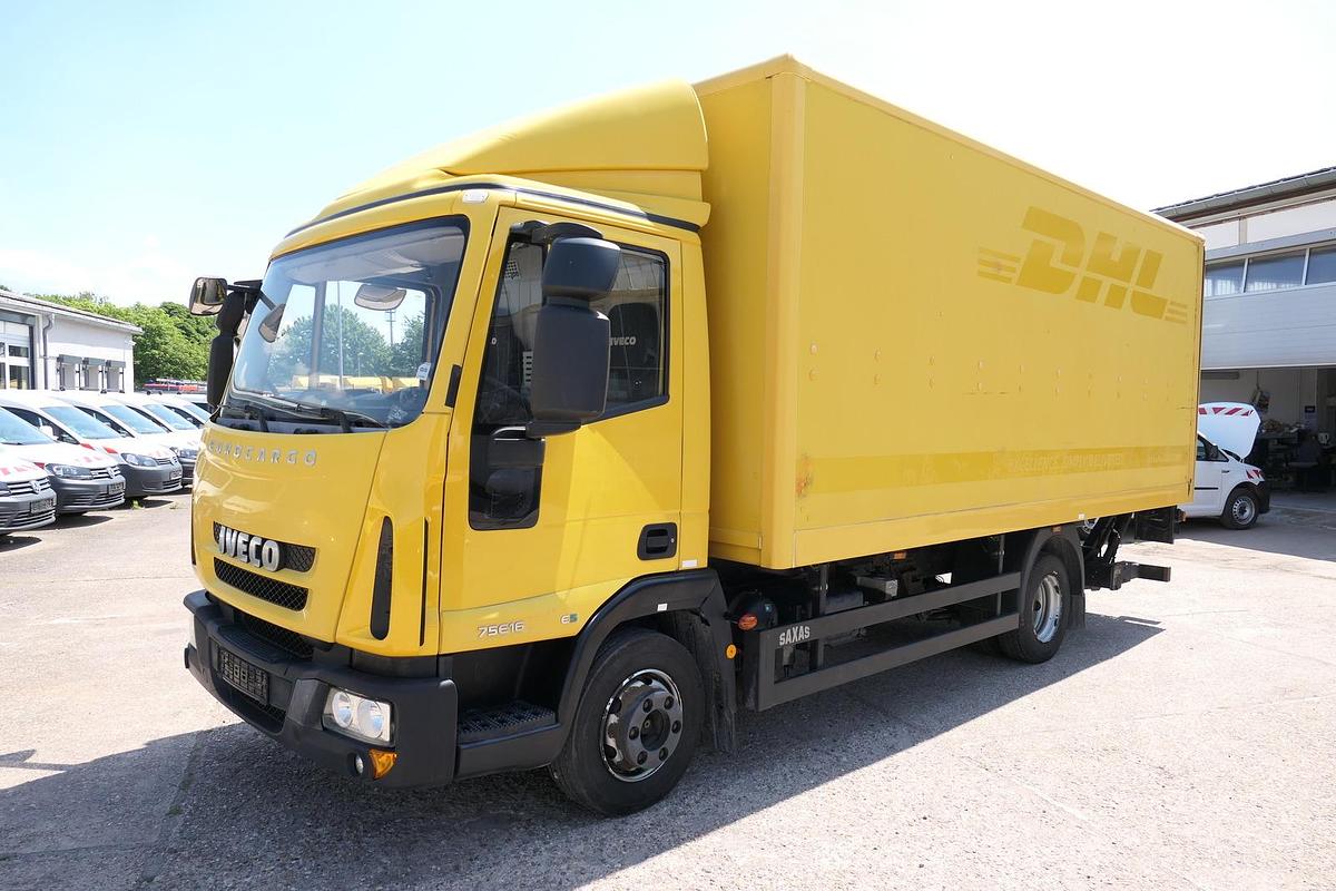 Gebraucht Iveco EuroCargo ML 75 E 16 P LBW LUFT AUTOMATIK COC EURO-5 Koffer-Innenlänge 5,5m