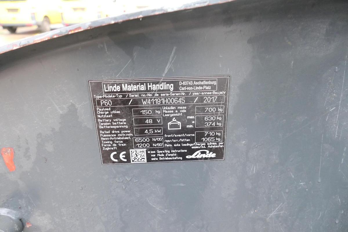 Gebraucht Linde P 60 Z Schlepper Batterie 40/2020 3-Rad