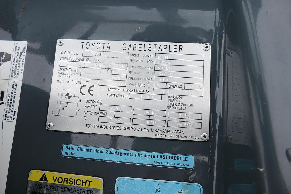 Gebraucht Toyota 7FBEST 15 Elektro Batterie 17/2021 3-Rad