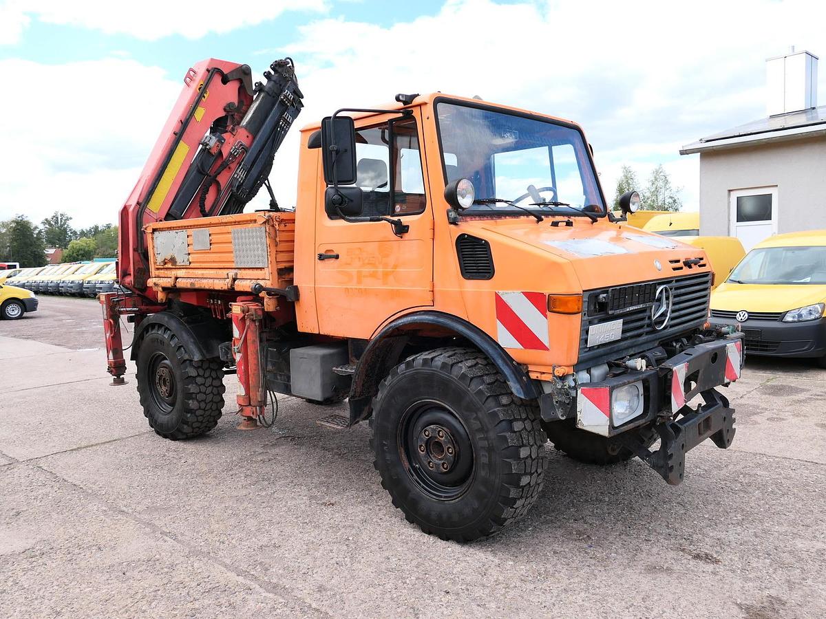 Gebraucht Unimog U1450 Palfinger PK 105B AHK STANDHEIZUNG