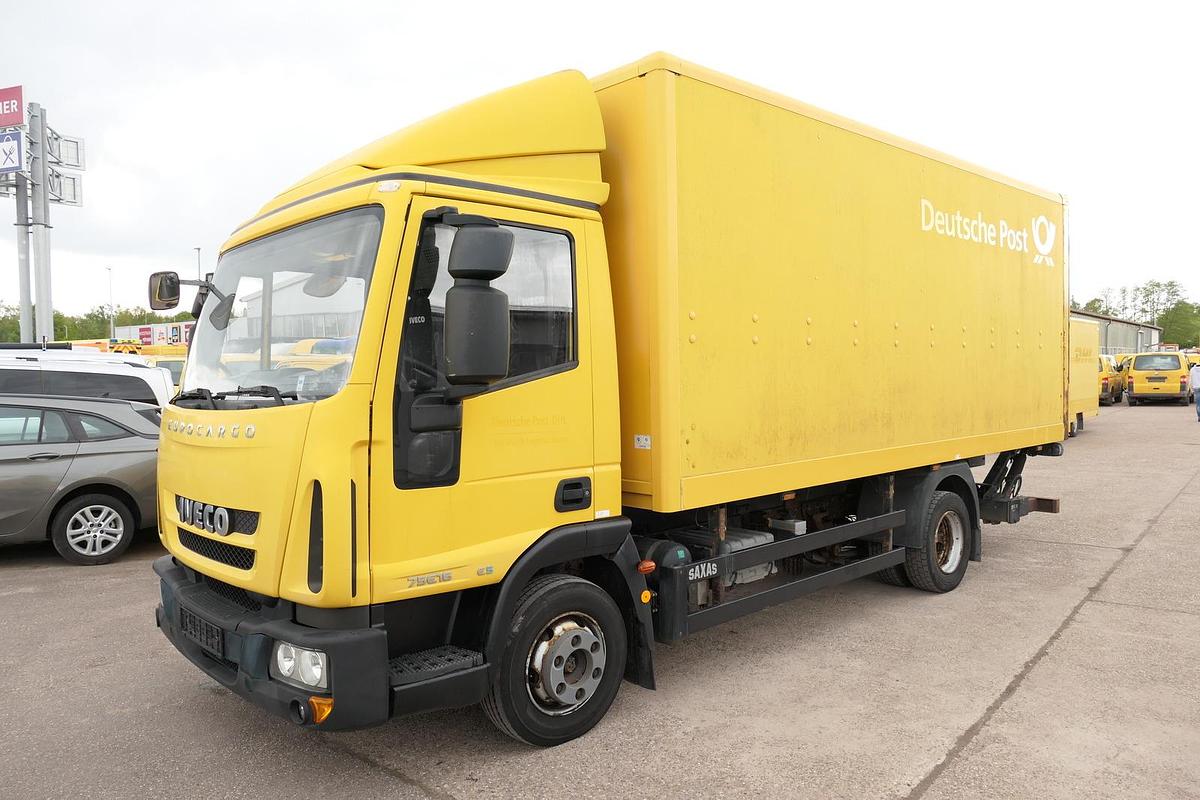 Gebraucht Iveco EuroCargo ML 75 E 16 P LBW LUFT AUTOMATIK EURO-5 Koffer-Innenlänge 5,5m