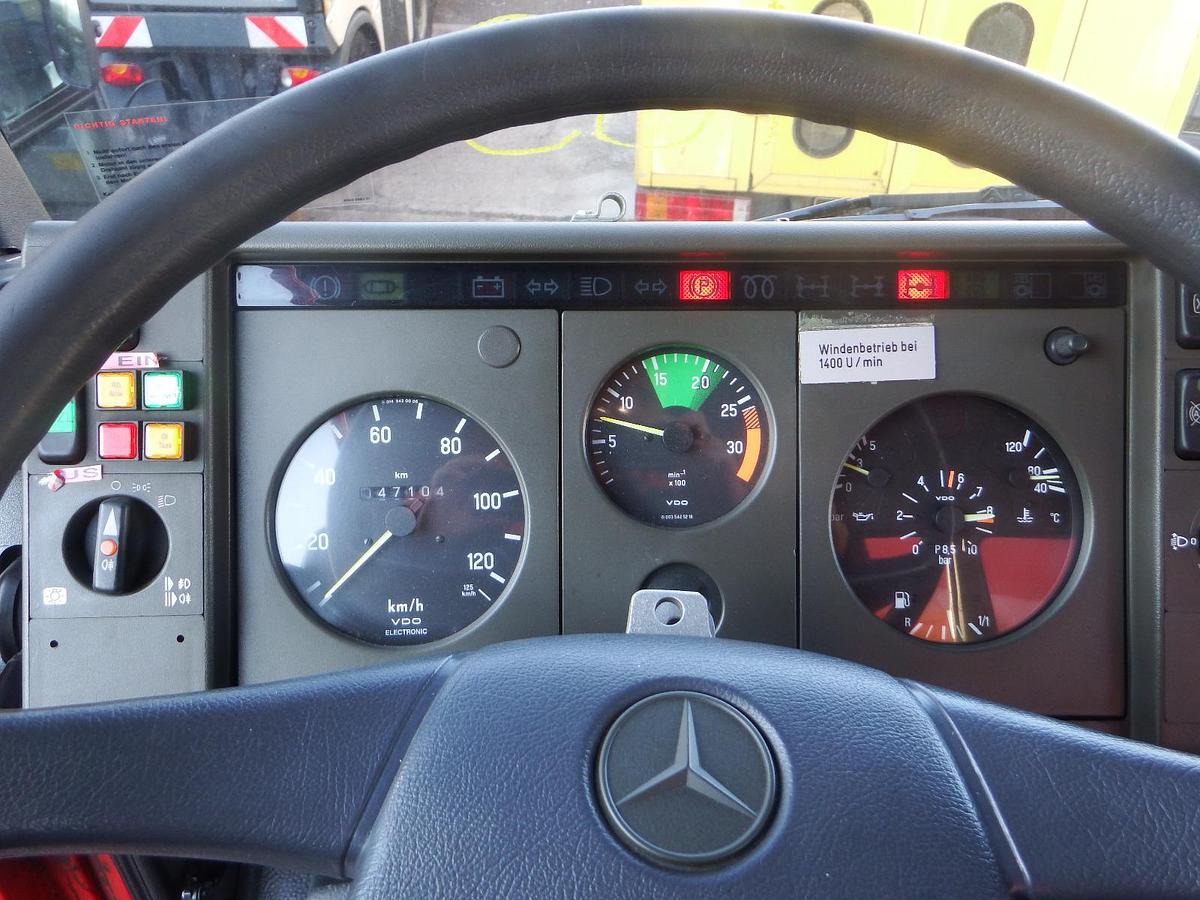 Gebraucht Mercedes-Benz 1124AF 4x4 ZW Feuerwehr Zweiwege Schienenverkehr Lenkachse - AHK - Seilwinde - SFZ