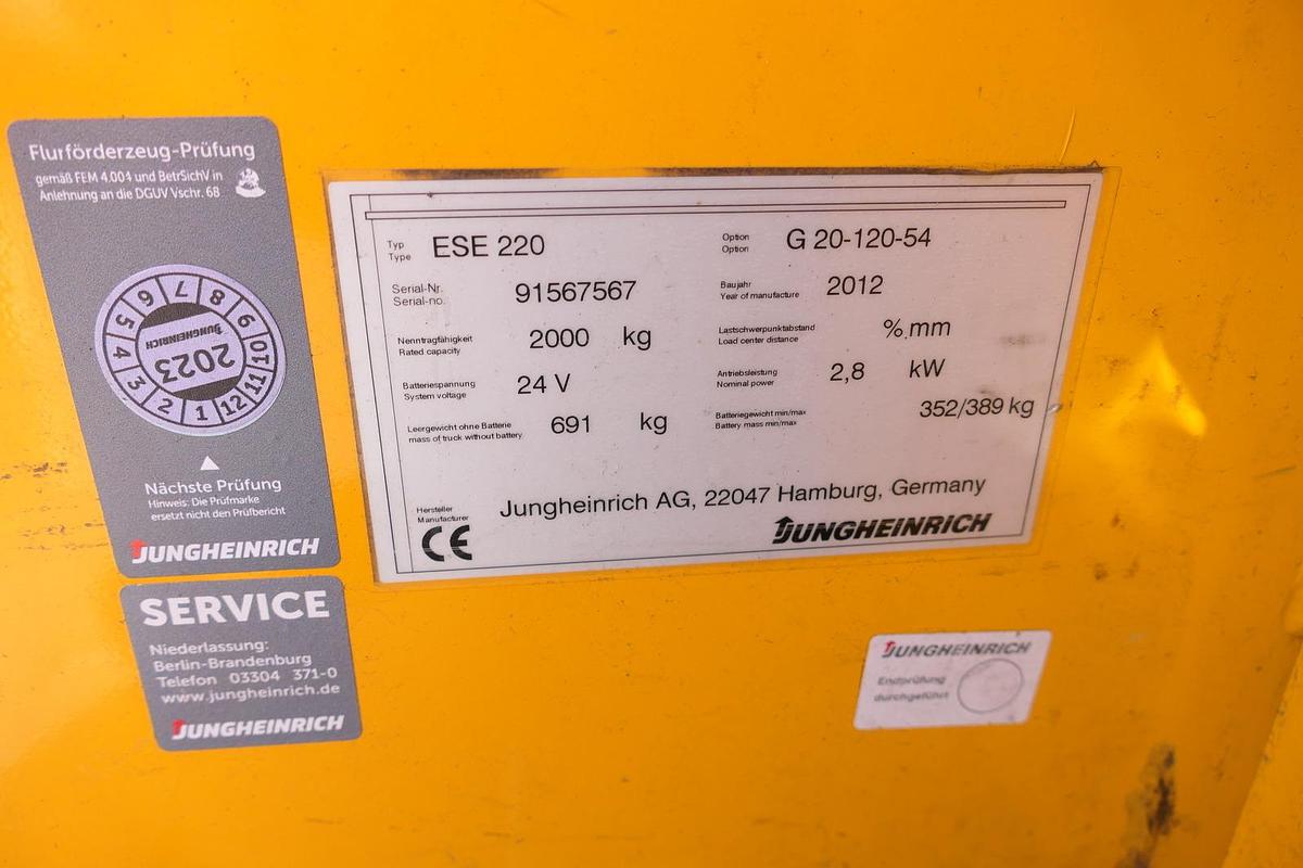 Gebraucht Jungheinrich ESE 220 Batterie 51/2019