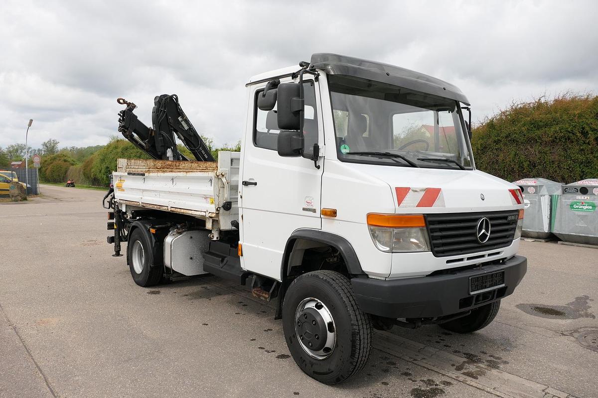 Gebraucht Mercedes-Benz Vario 816D mit Ladekran 3 Sitzer Standheizung HIAB XS 055 DUO - AHK