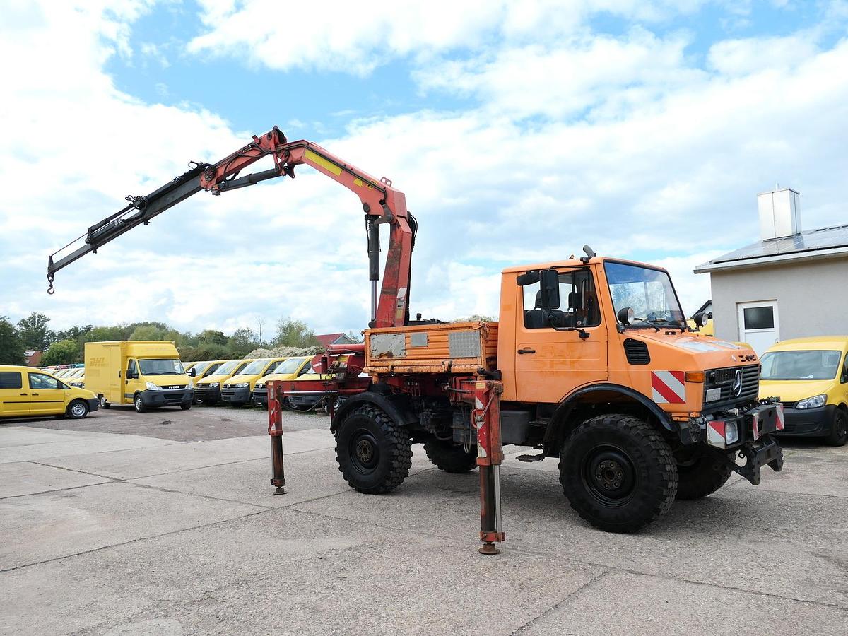Gebraucht Unimog U1450 Palfinger PK 105B AHK STANDHEIZUNG