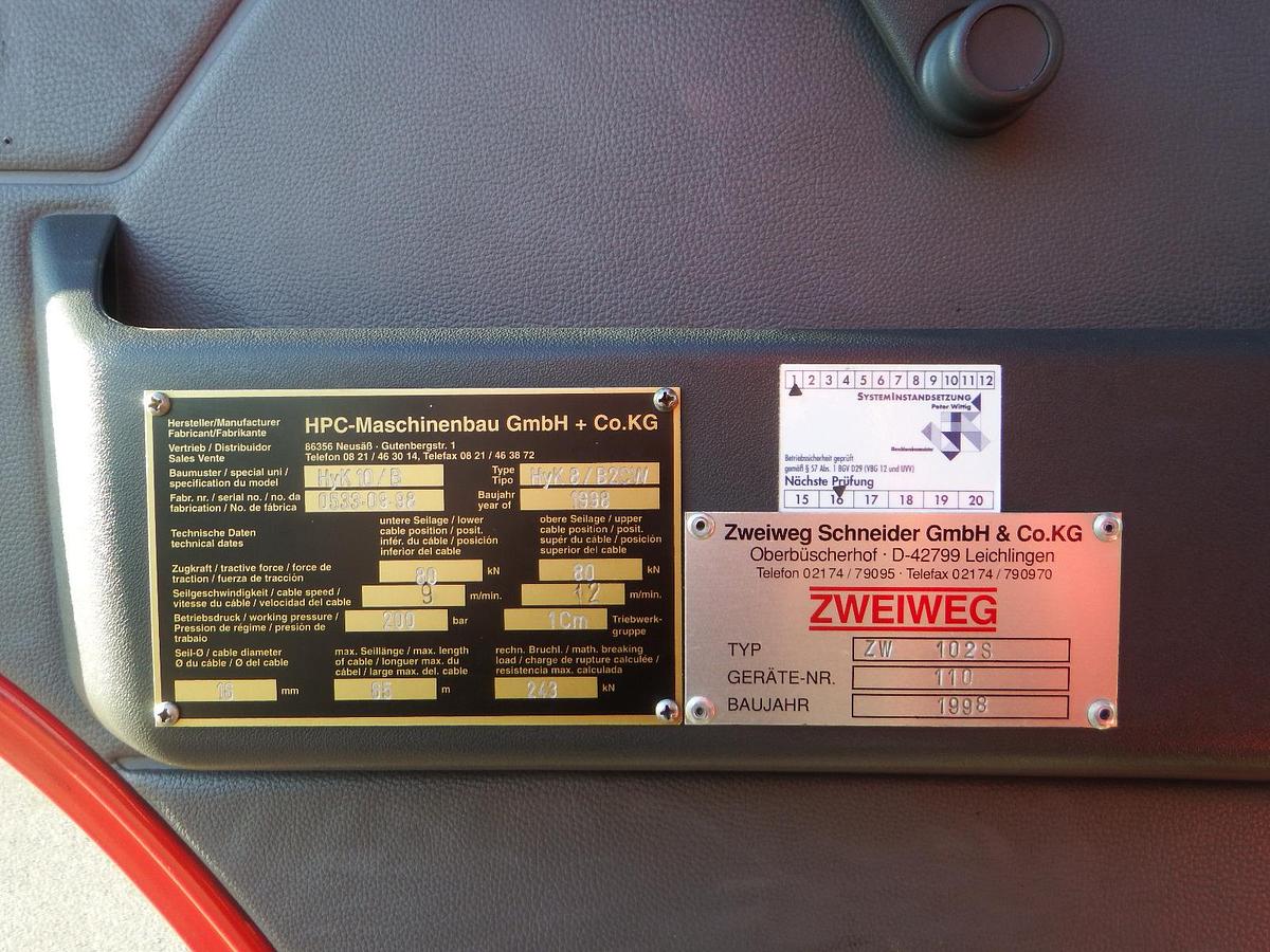 Gebraucht Mercedes-Benz 1124AF 4x4 ZW Feuerwehr Zweiwege Schienenverkehr Lenkachse - AHK - Seilwinde - SFZ