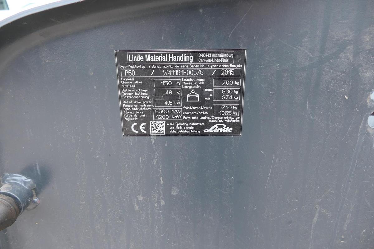 Gebraucht Linde P 60 Z Schlepper Batterie 33/2019