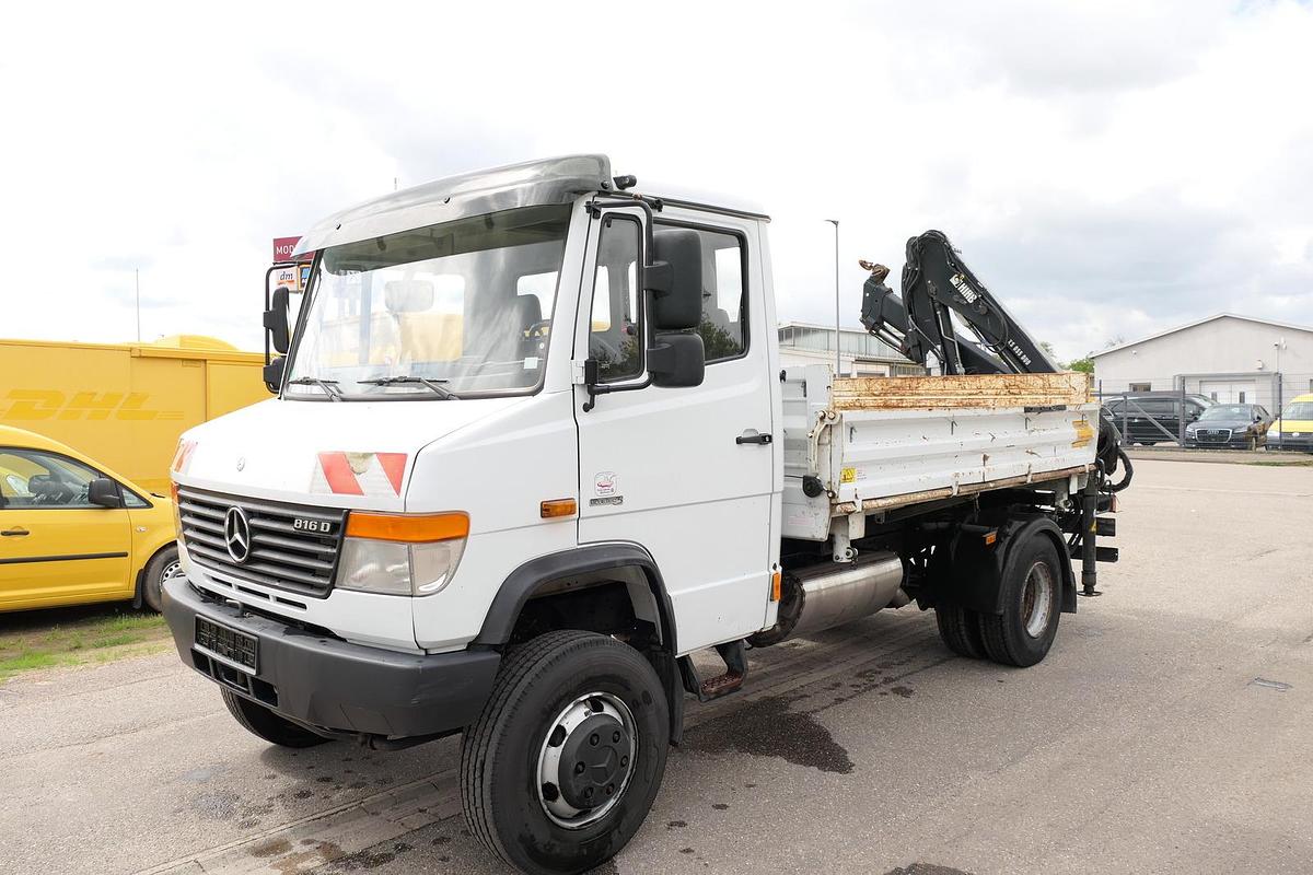 Gebraucht Mercedes-Benz Vario 816D mit Ladekran 3 Sitzer Standheizung HIAB XS 055 DUO - AHK