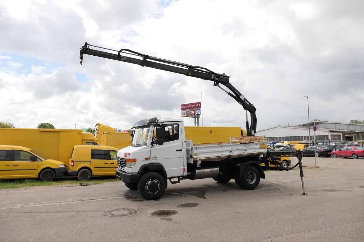 Gebraucht Mercedes-Benz Vario 816D mit Ladekran 3 Sitzer Standheizung HIAB XS 055 DUO - AHK