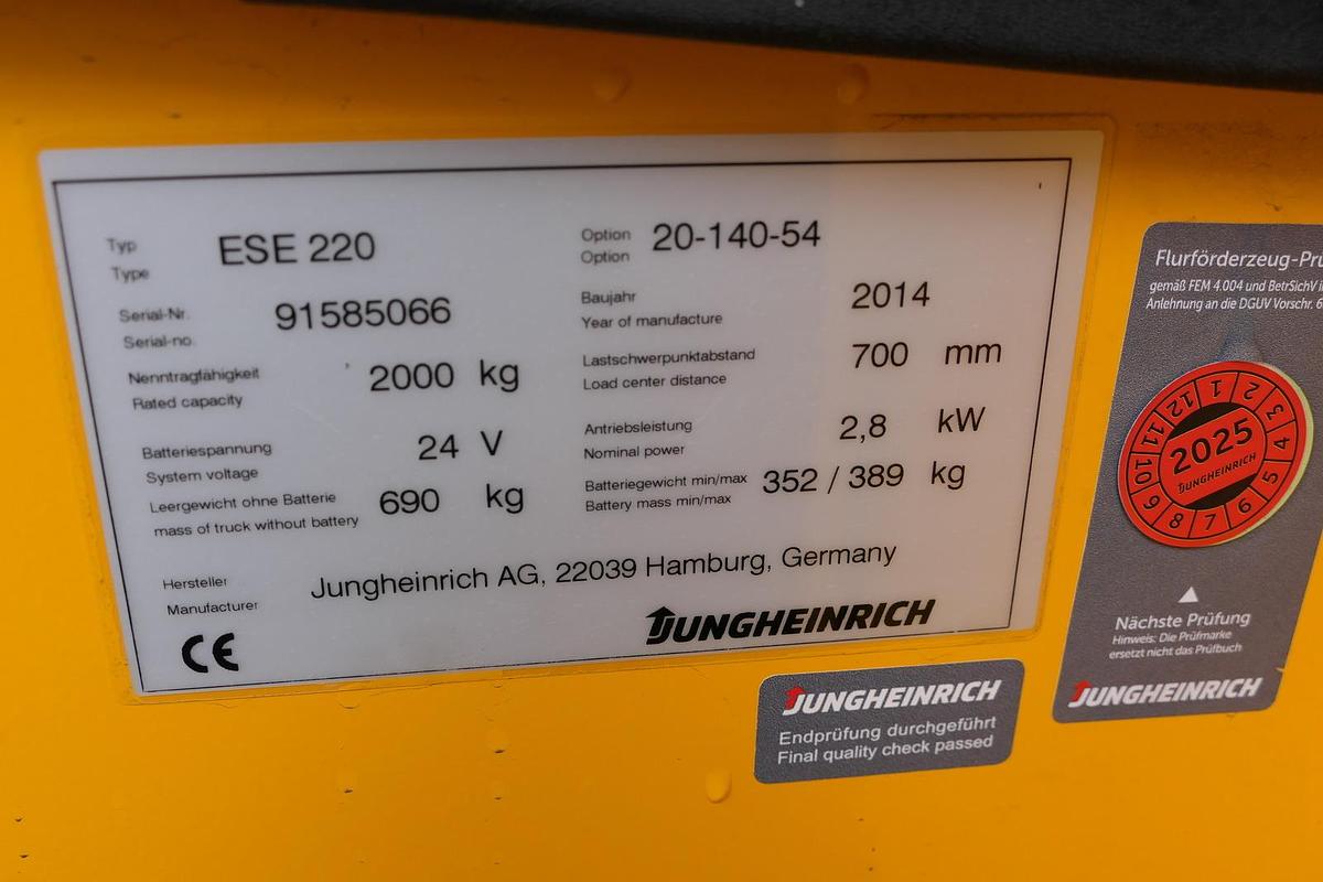 Gebraucht Jungheinrich ESE 220 Batterie 20/2021