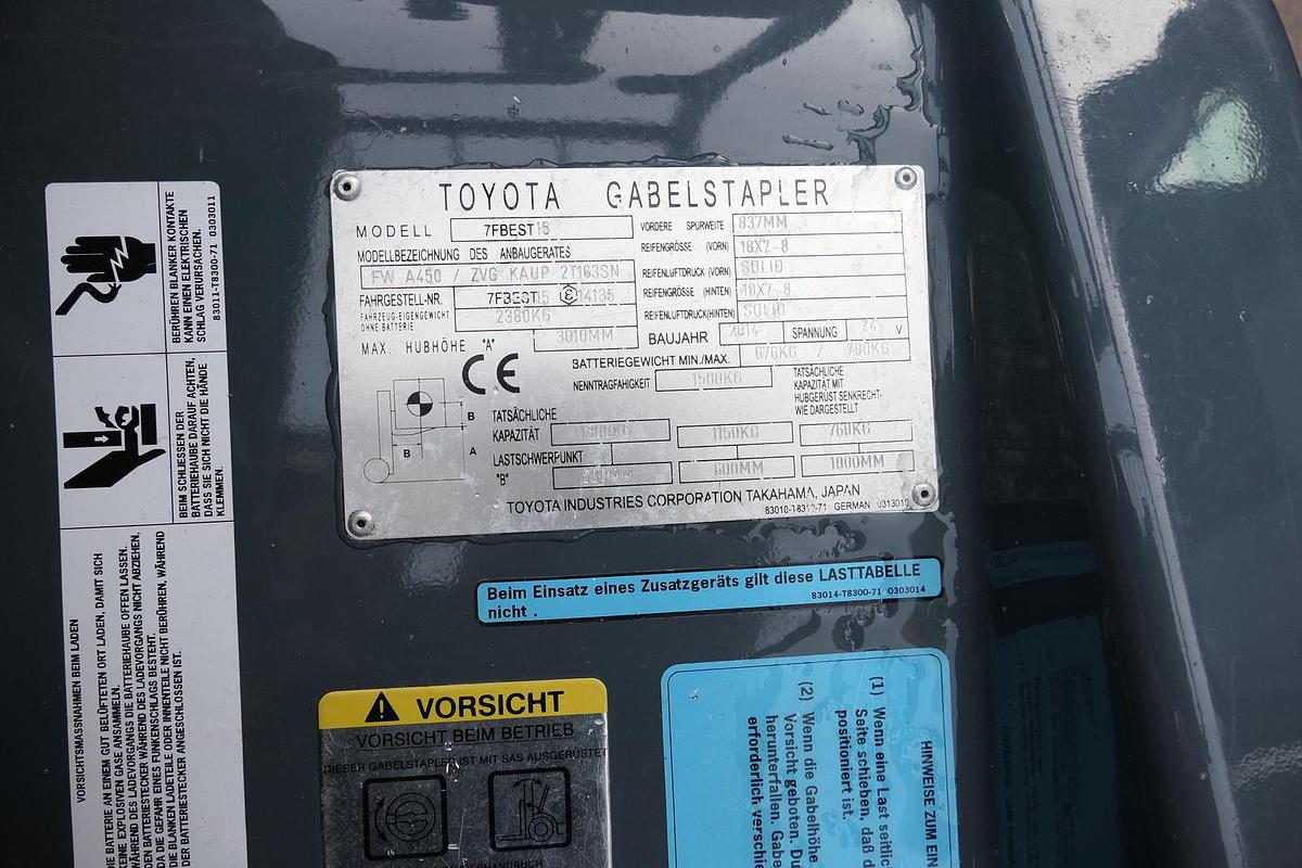 Gebraucht Toyota 7FBEST 15 3-Rad DUPLEX HUBHÖHE 3m