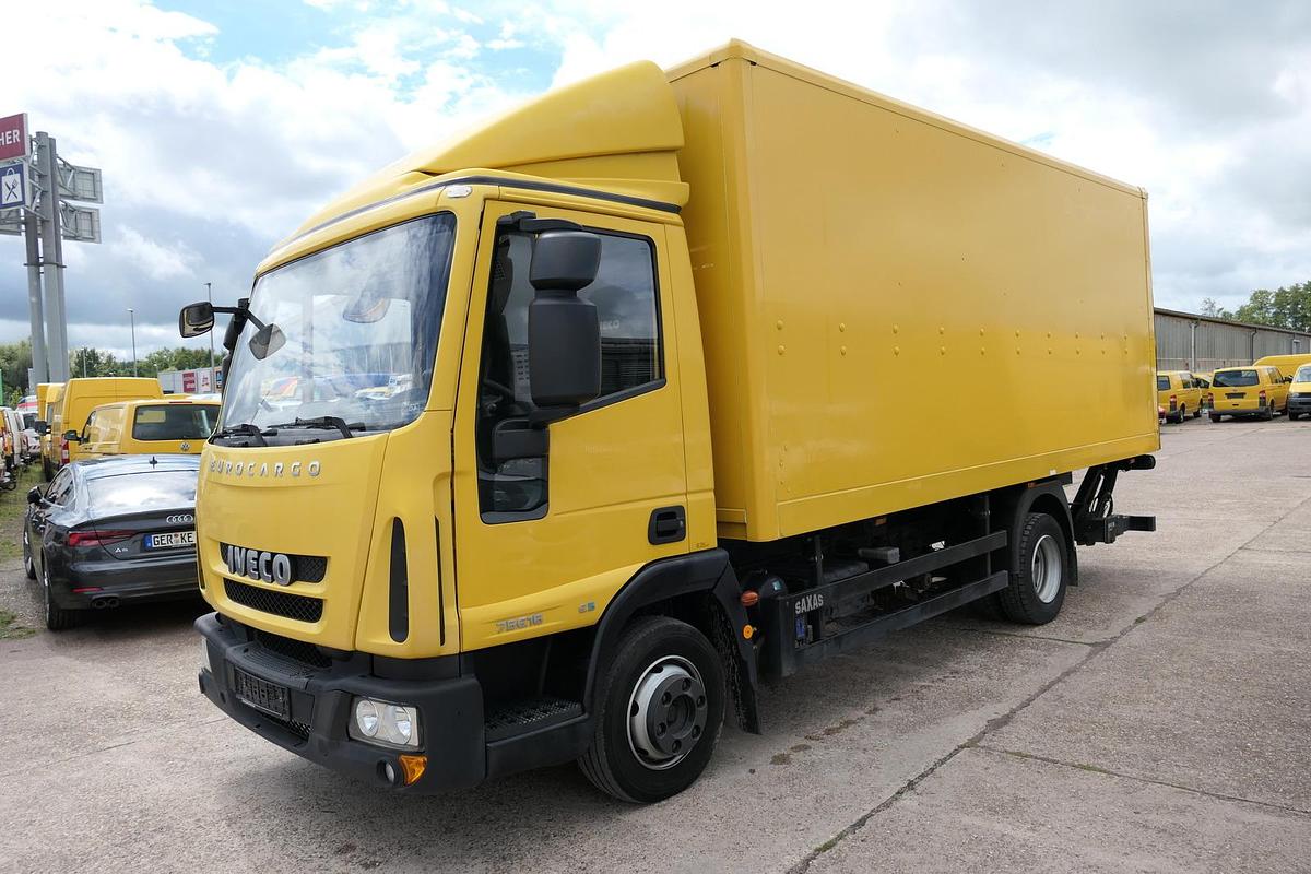 Gebraucht Iveco EuroCargo ML 75 E 16 P LBW LUFT EURO-5 Koffer-Innenlänge 5,4m