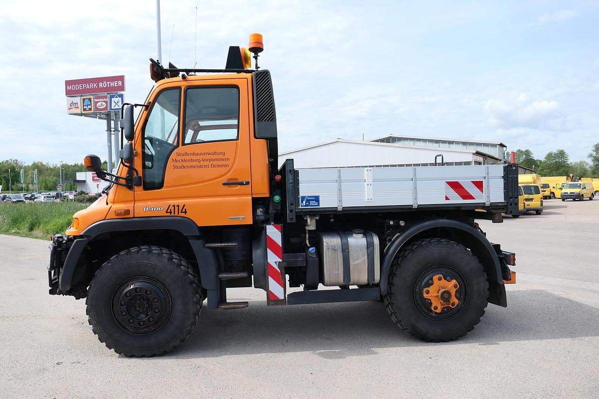 Gebraucht Unimog U400  405/12 AHK KLIMA ZAPFWELLE vorn SFZ KOMMUNALHYDRAULIK EURO-5
