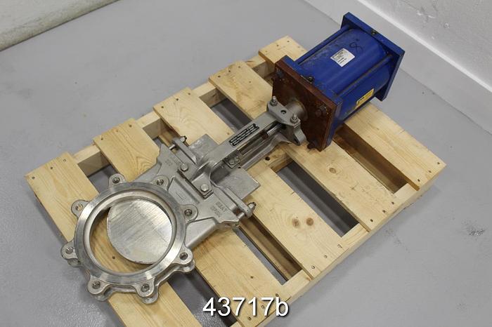 Used FNW 8" Air Operated Knife Gate Valve #43717