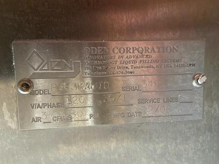 Used Filler, Bottle, 6-Head, Inline, Oden, Pro Fill 3000, S/st #A744832