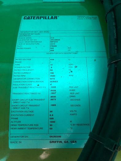 Caterpillar generators Marine Tier II with class certificates