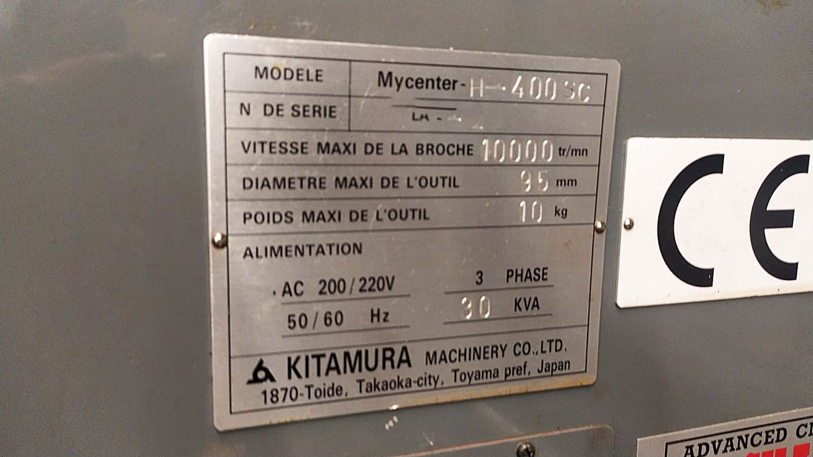 Used KITAMURA MYCENTER H - 400SC - 1999