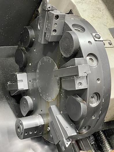 Used 2000 Cincinnati Hawk 250 CNC Lathe with Live Tooling and Programmable Tailstock & Fanuc control