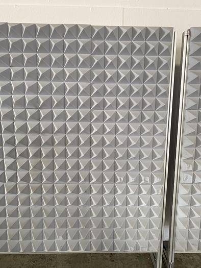 Used Mobile Acoustic 72" x 95" Foam Board on Wheels